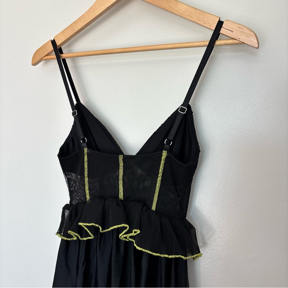 Revolve RBD Malerie Party Dress Mini Dress in Black and Yellow Lace Size XS - Picture 6 of 9